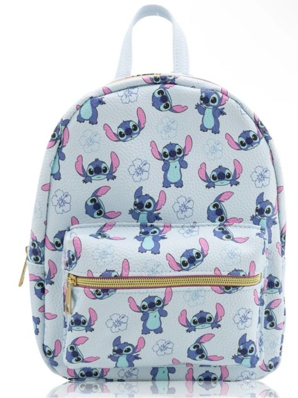 Mini Light Blue Kids Backpack with Cartoon Character Print